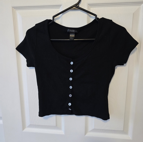 Black Cropped top - Picture 4 of 7